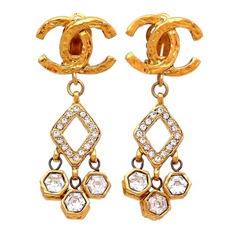 old chanel earrings|classic chanel inspired earrings.